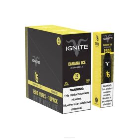 IGNITE Melbourne Banana Ice - IGNITE V15 Vape Pen 10-Pack X48611