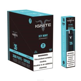 IGNITE Melbourne Icy Mint - IGNITE V35 Vape Pen 10-Pack X486123