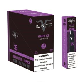 IGNITE Sydney Grape Ice - IGNITE V35 Vape Pen 10-Pack X486122