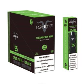 IGNITE Vape Device Strawberry Kiwi - IGNITE V35 Vape Pen 10-Pack X486127