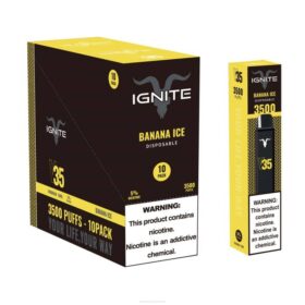 IGNITE Vape Online Banana Ice - IGNITE V35 Vape Pen 10-Pack X48616