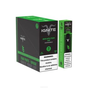 IGNITE Vape Reviews Green Apple Peach Kiwi - IGNITE V15 Vape Pen 10-Pack X486101